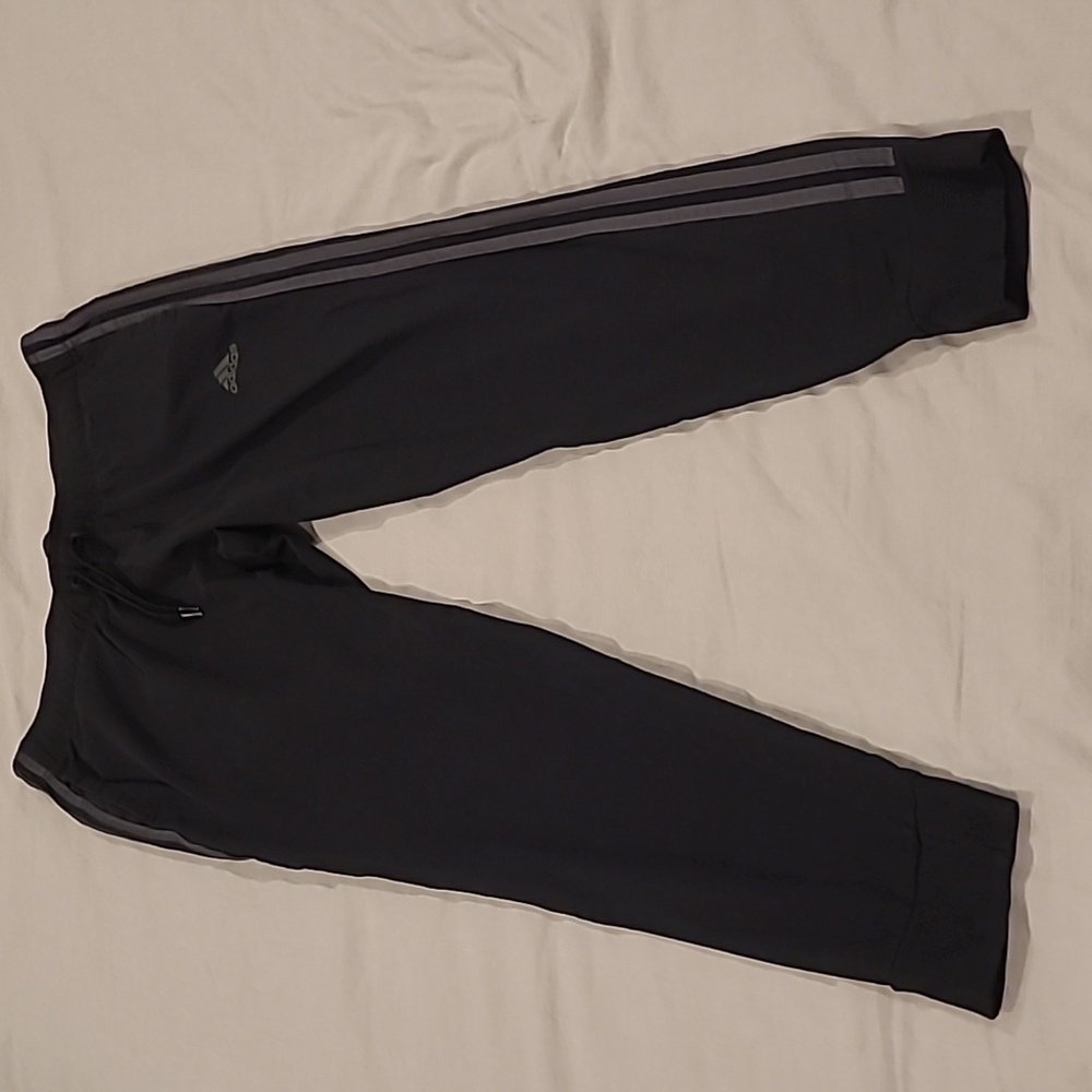 Adidas Large black gray joggers Sweatpants